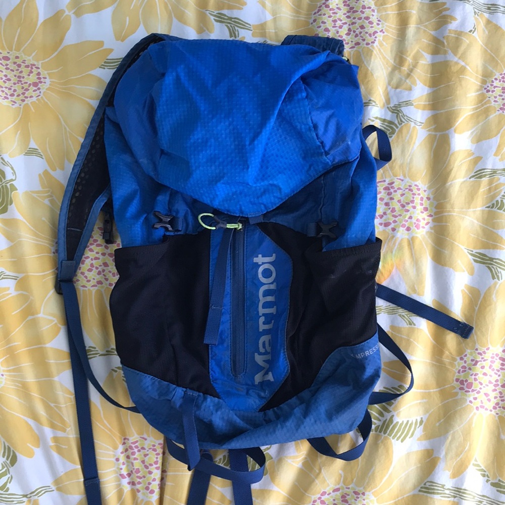 Marmot Kompressor Plus 20L Backpack Hiking Nylon Blue